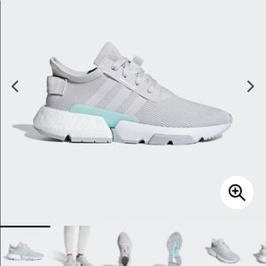 Never worn Addias pod-s31 mint and grey